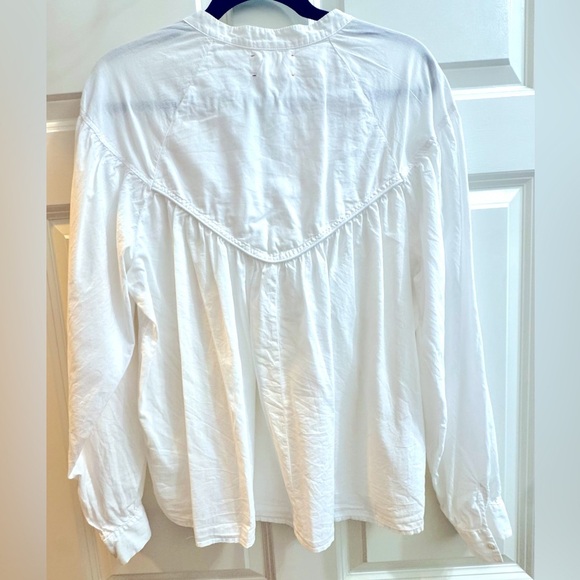 XIRENA EUC Sz L White Button-Up Women's “Delilah” Top - Picture 8 of 11